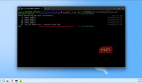 Ocrmypdf Processing Pdf With Optical Character Recognition In Wsl Terminal