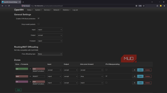 OpenWRT Input, Output, Forward rules and Firewall Zones