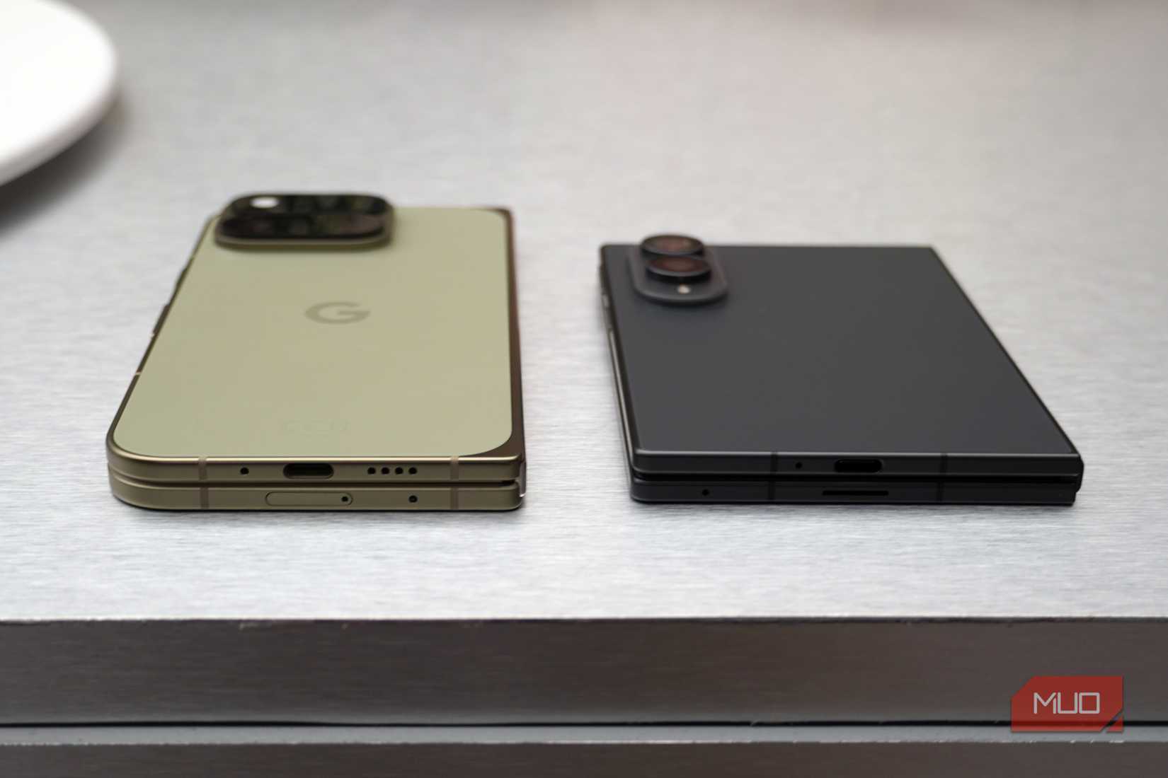 The Google Pixel 11 Pro Fold beside the Galaxy Z Fold 8.