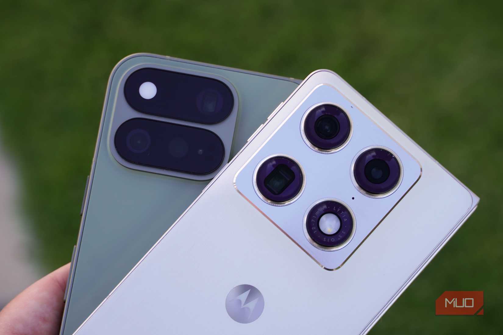 The camera systems on the Pixel 11 Pro Fold and the Razr Fold.