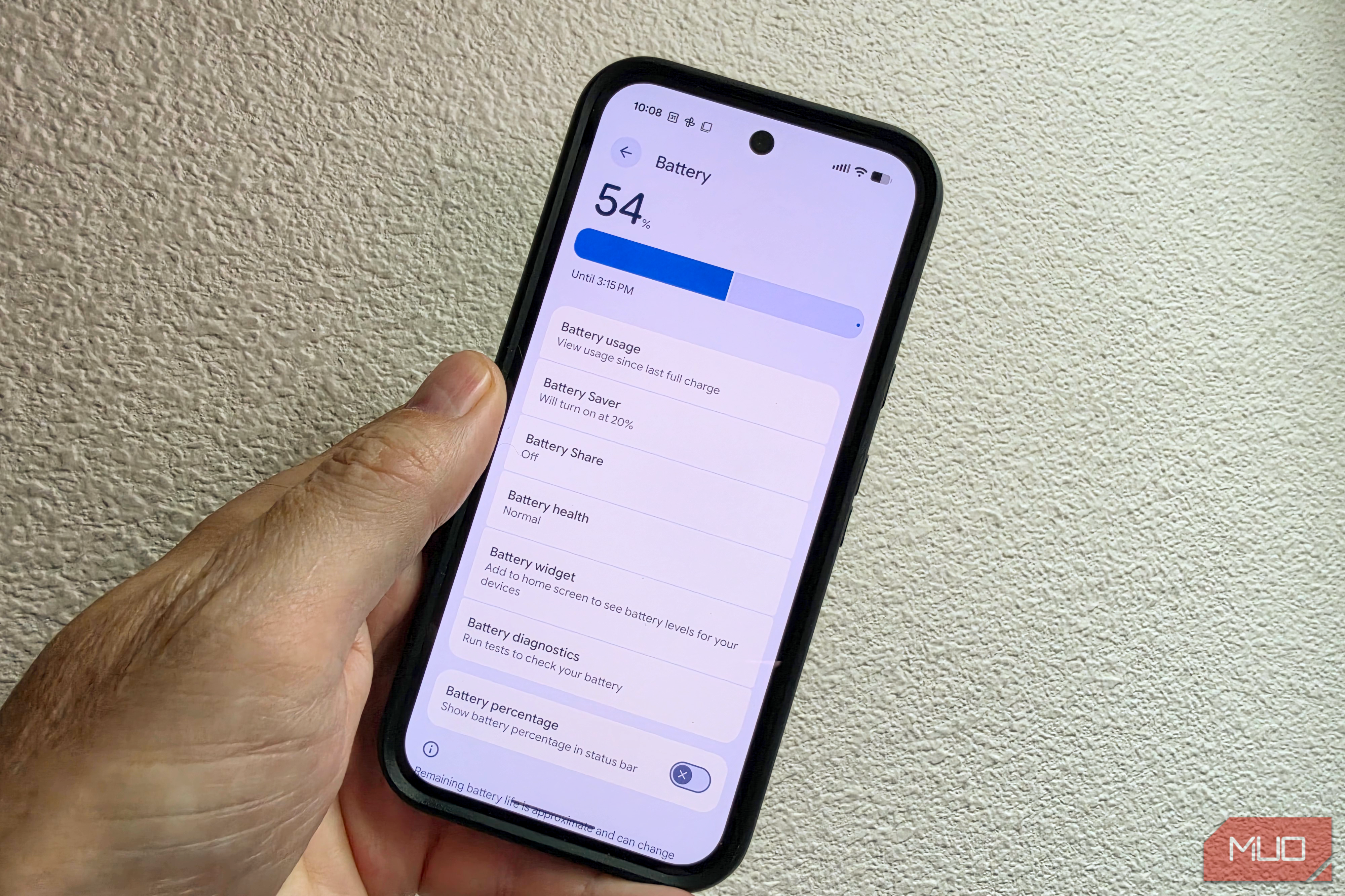 pixel battery low