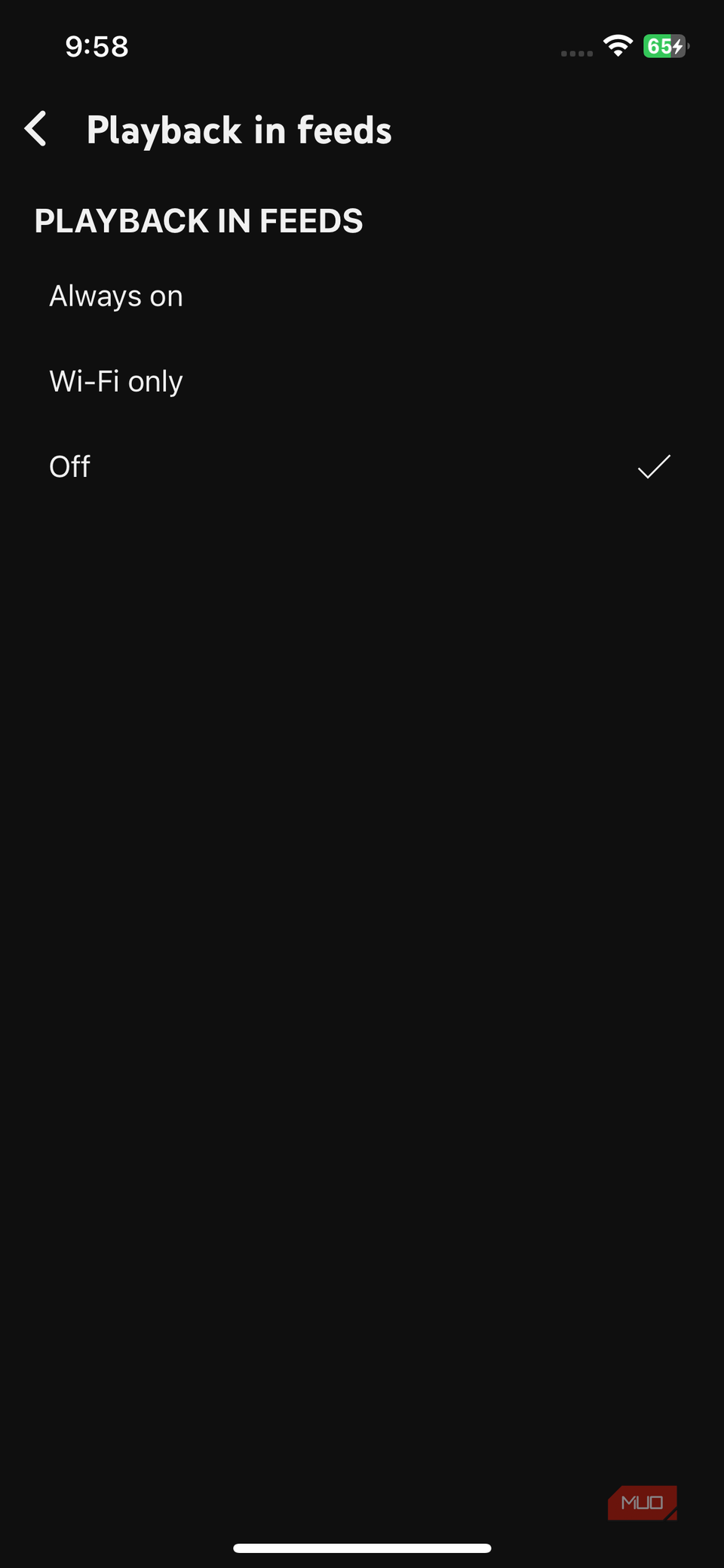 YouTube Playback Disabled