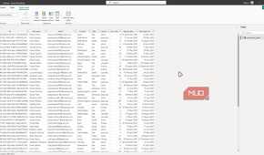 Power Bi desktop table view.