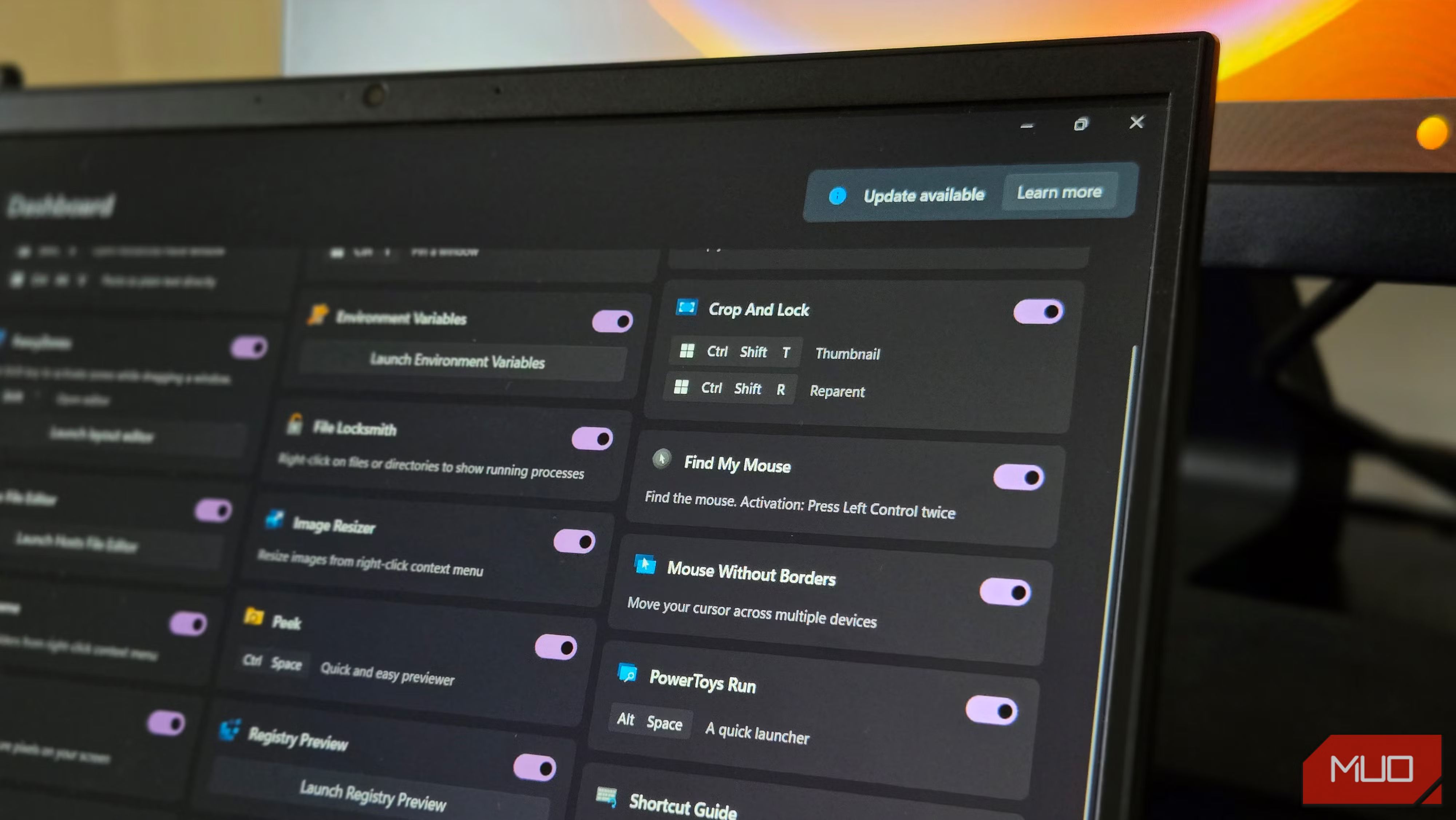 PowerToys Mouse Without Border app open in Windows 11