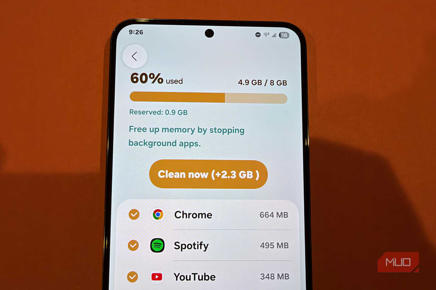 ram use on samsung galaxy