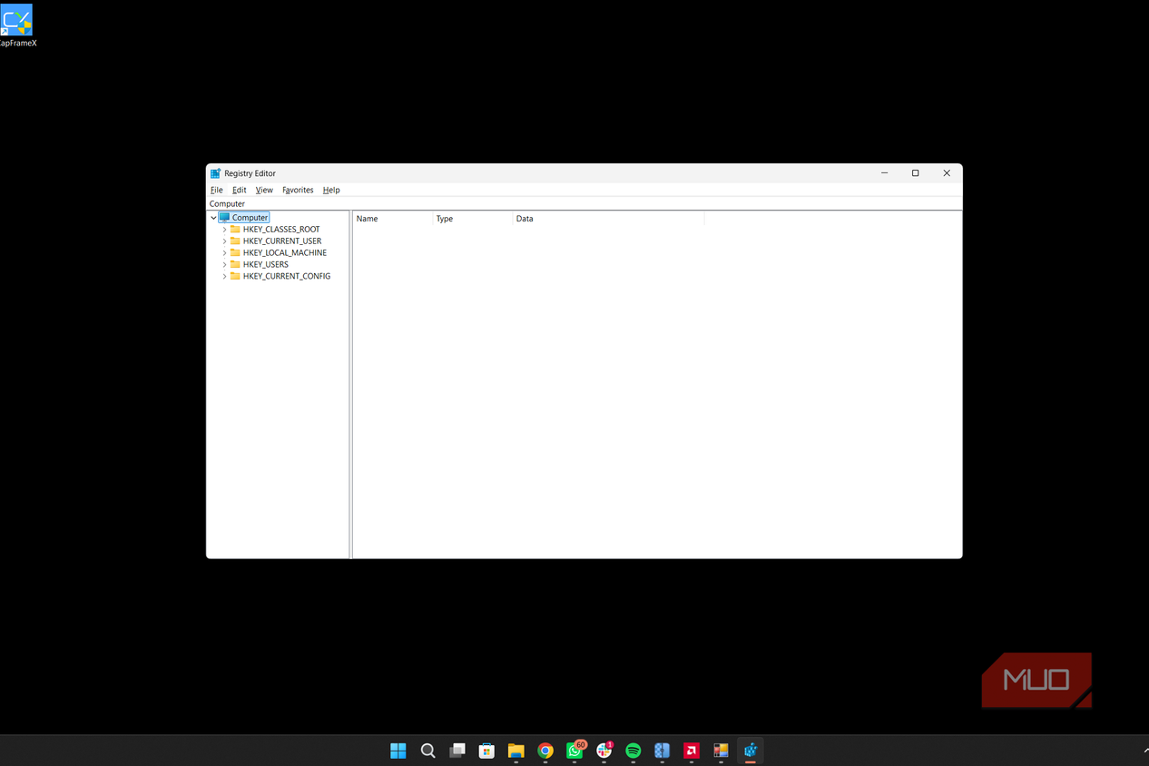 registry editor