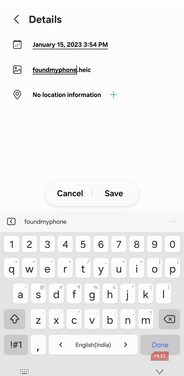 Rewriting the filename after removing location and changing date