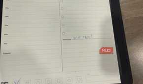 rocketbook pro 2.0 planner page with use this note in reminders section