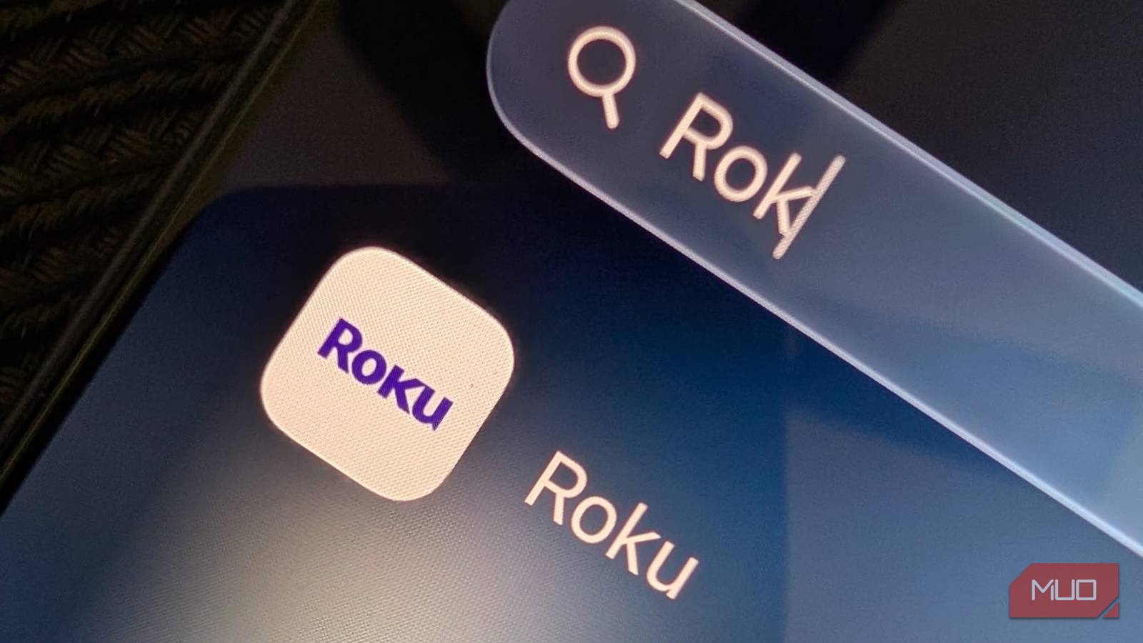The Roku app on an iPhone.