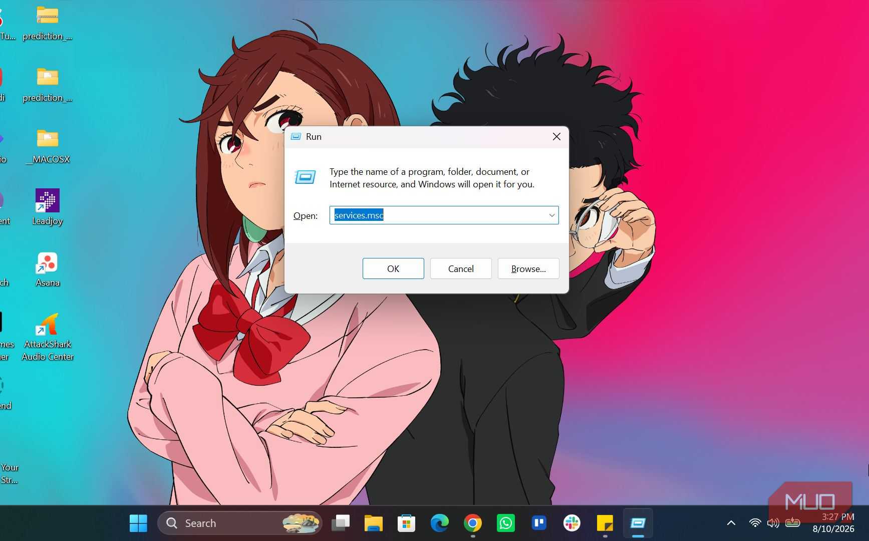 Run dialog in Windows 11