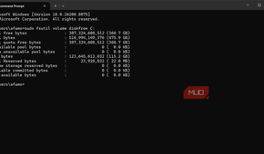 runing fsutil with sudo