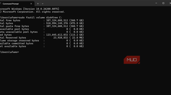 runing fsutil with sudo