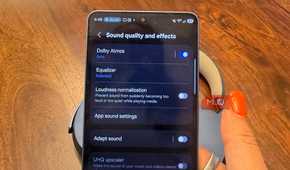 Dolby Atmos settings on the Samsung Galaxy S26 Ultra.