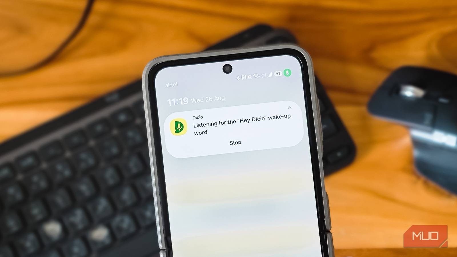 Samsung Galaxy Z Flip 6 Dicio Voice Assistant Listening For Wake Word Notification (2)