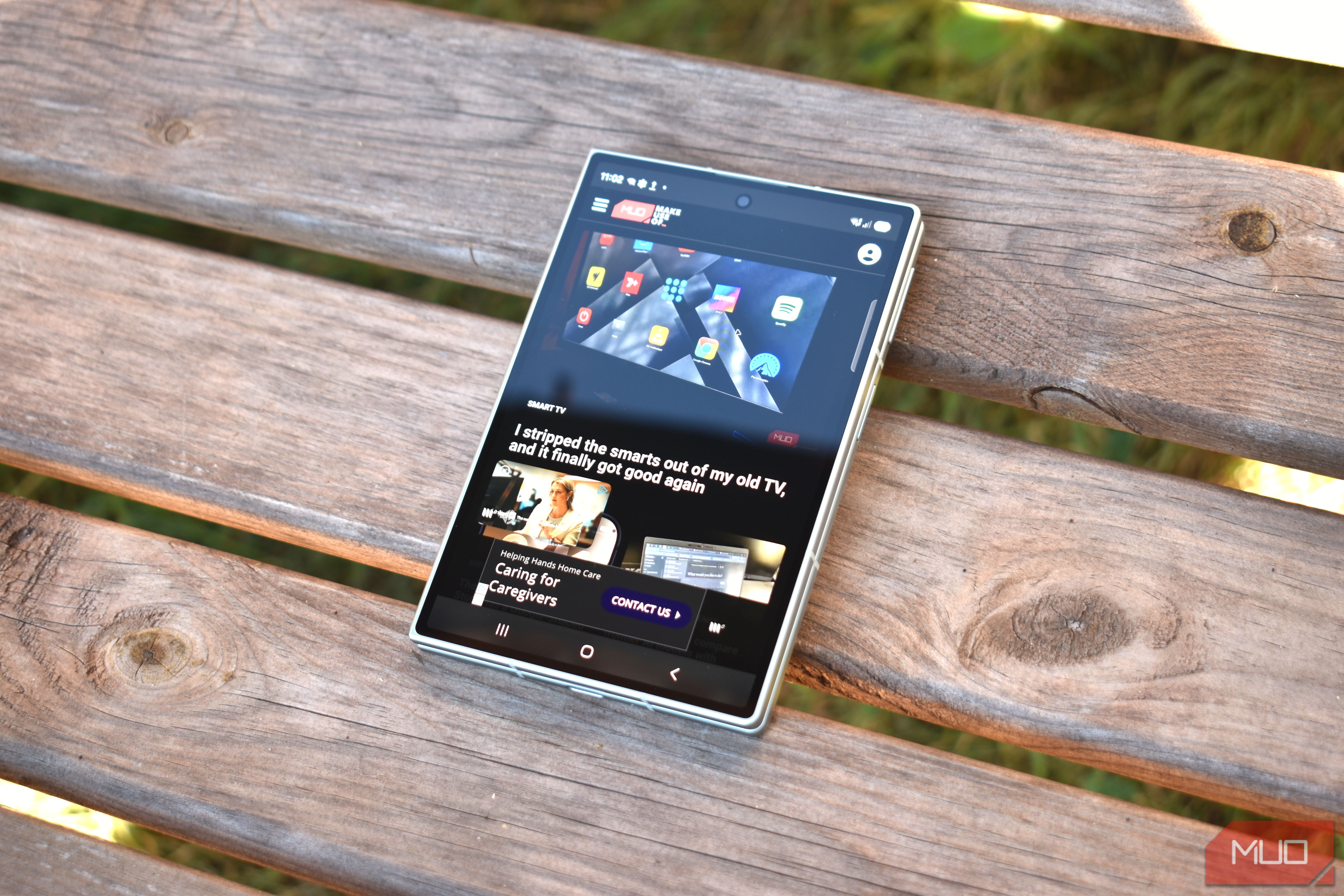 samsung galaxy z fold 8 folded top down