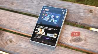 samsung galaxy z fold 8 folded top down