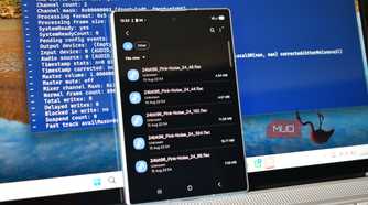 samsung galaxy z fold 8 showing hi res audio files