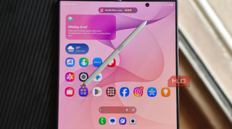 Samsung Galaxy Z Fold 8 Ultra with a S Pen on it