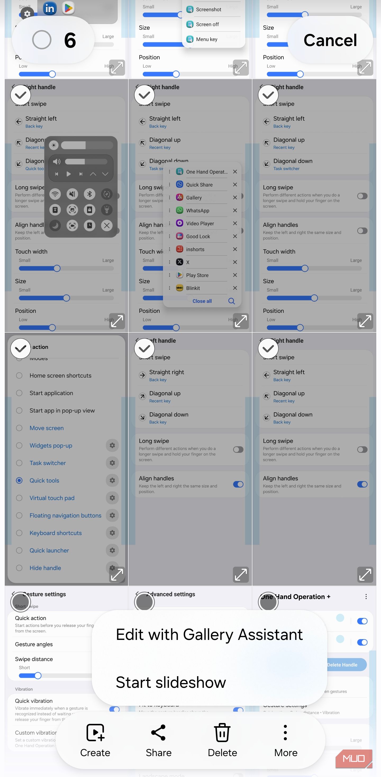 Samsung Gallery showing Edit with Gallery Assistant