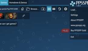 ppsspp app interface