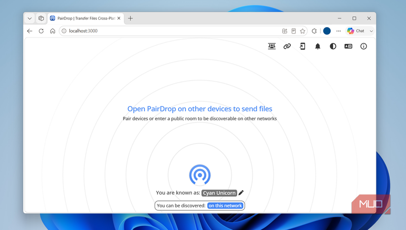 Self hosted version of PairDrop