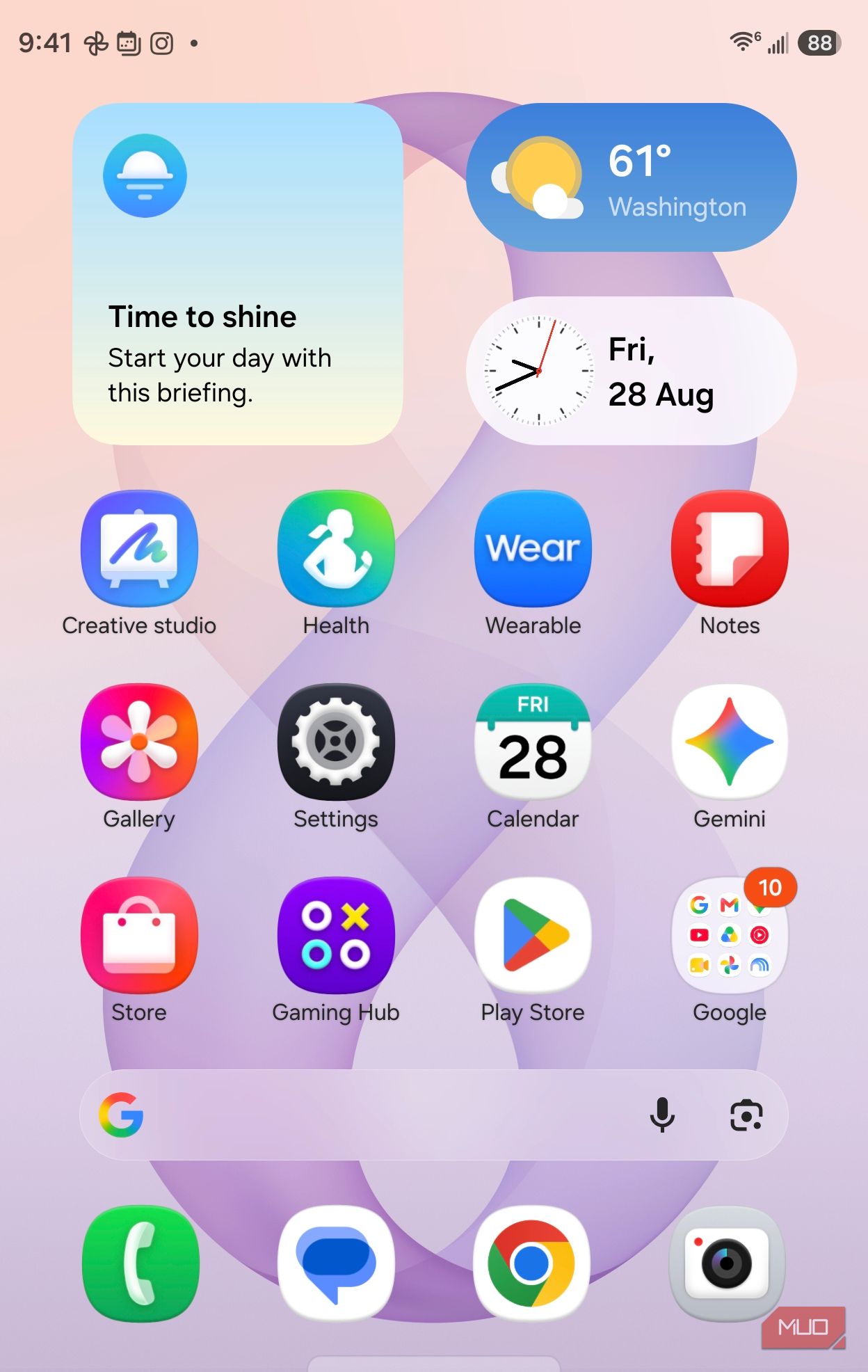 settings icon home page