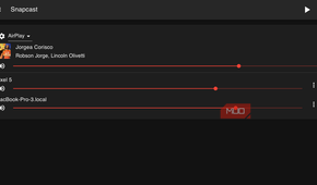 Snapweb showing two connected devices.