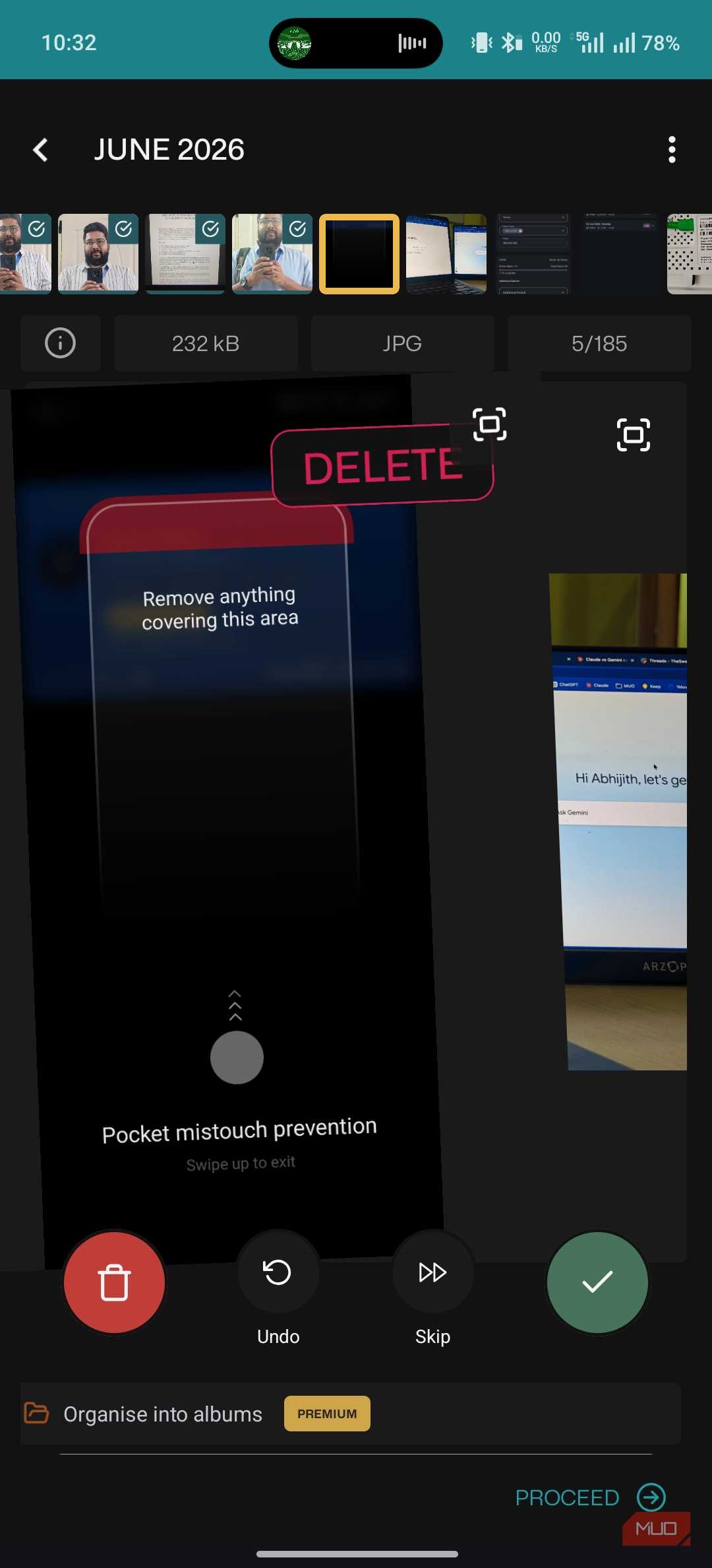 Sponge Gallery Cleaner Removing a Screenshot