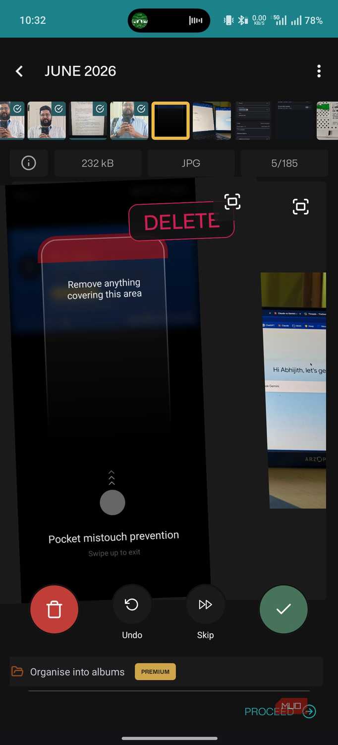 Sponge Gallery Cleaner Removing a Screenshot