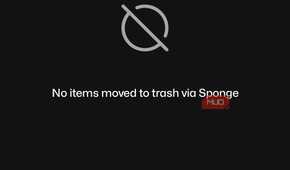 Sponge app showing the Trash folder