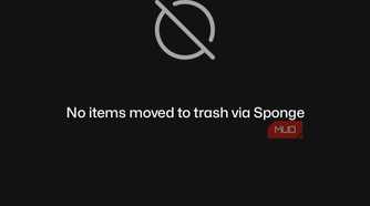 Sponge app showing the Trash folder