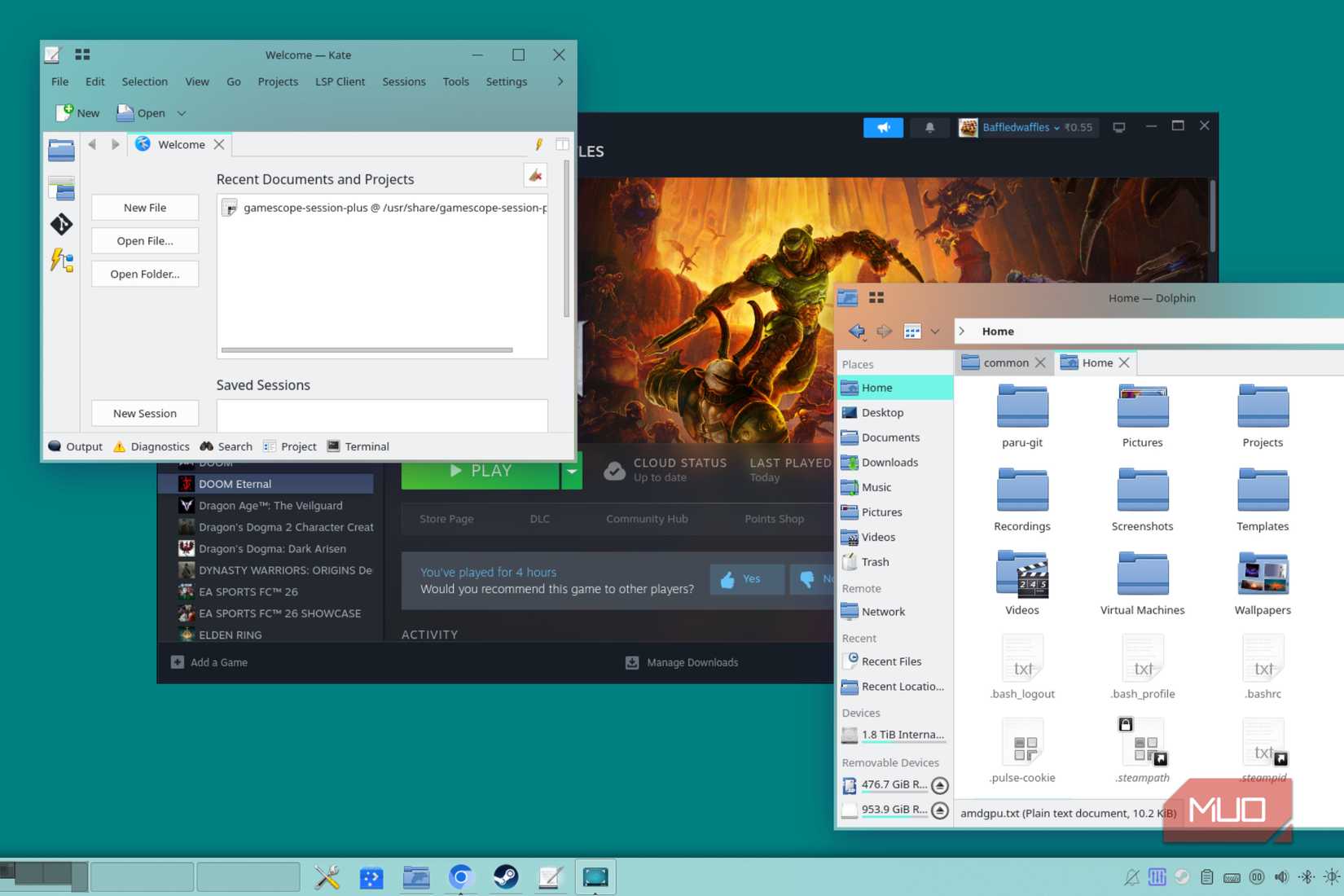 KDE Plasma on Steam