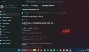 Storage Sense in Windows 11 Settings