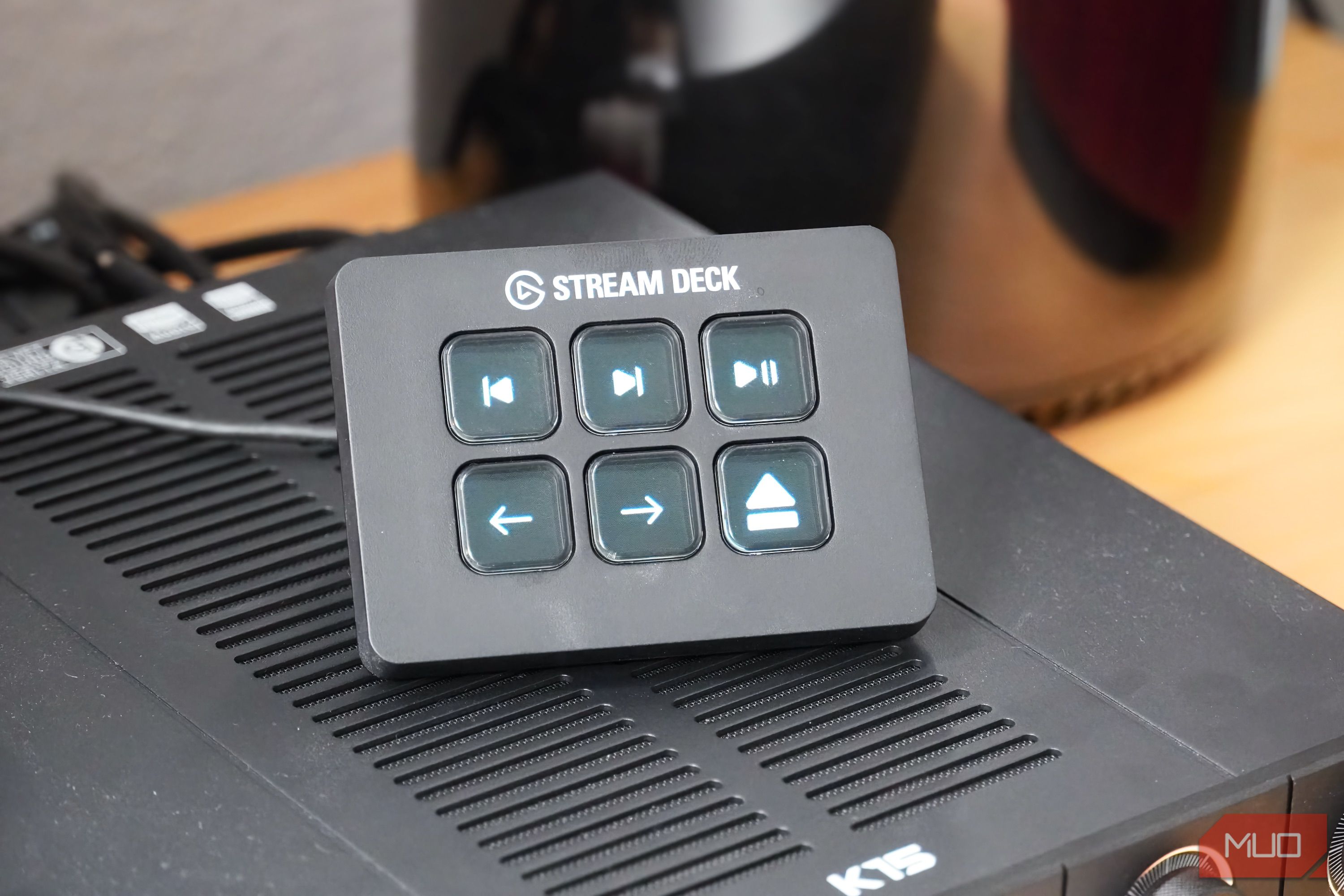 The macros on a Stream Deck Mini.