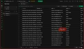 Supabase Table Editor main view