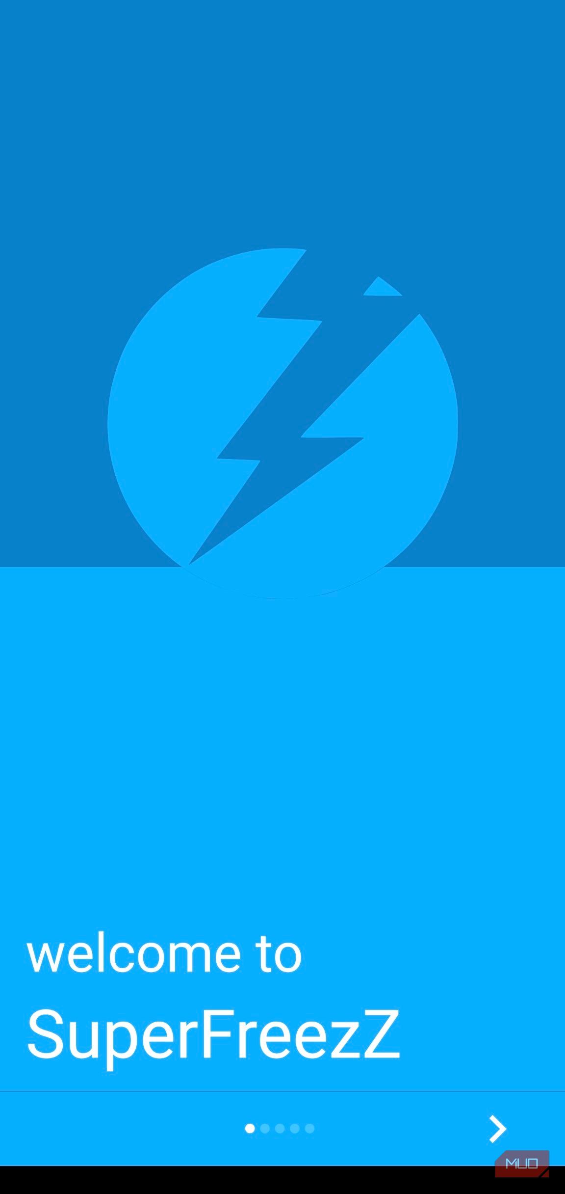 A logo and a welcome to SuperFreezZ message. 