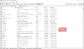 SystemInformer Services view