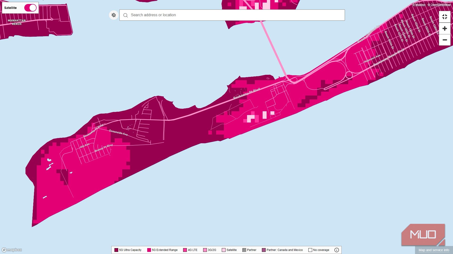 t mobile carrier coverage map long island tip