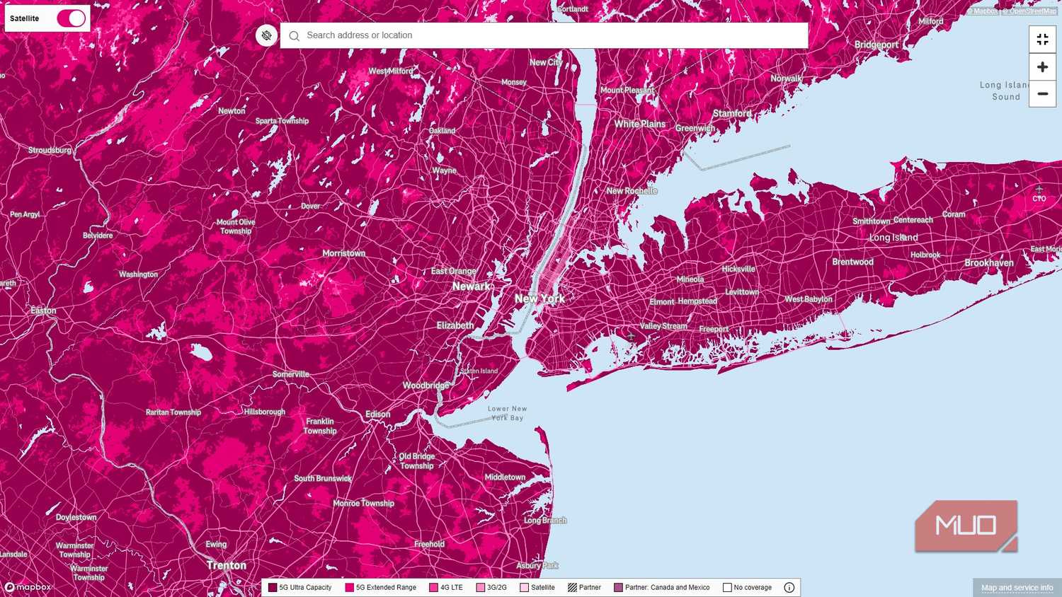 t mobile carrier coverage map new york new jersey long island