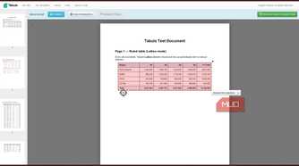 Tabula auto detecting table.