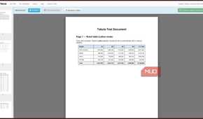 Tabula processing PDF with table.