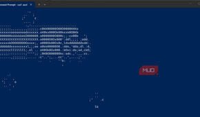 Tank ASCII art in Command Prompt
