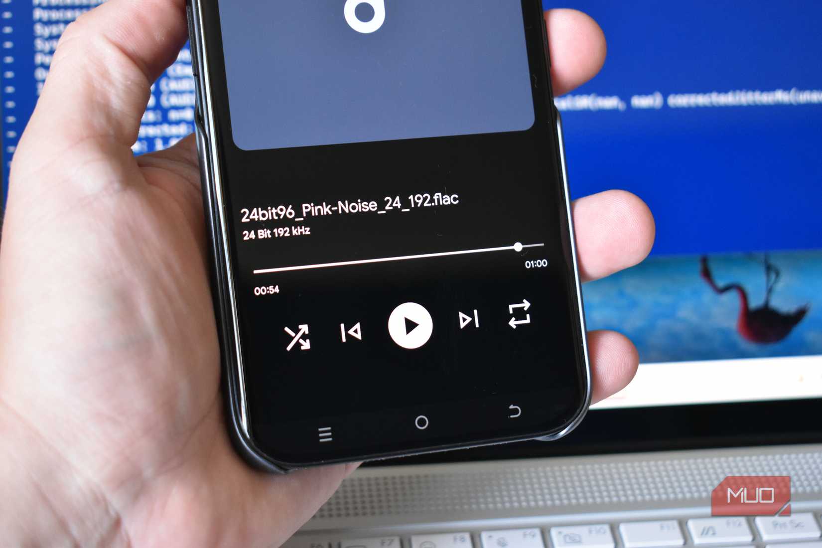 tecno camon 50 ultra playing 192khz audio file.