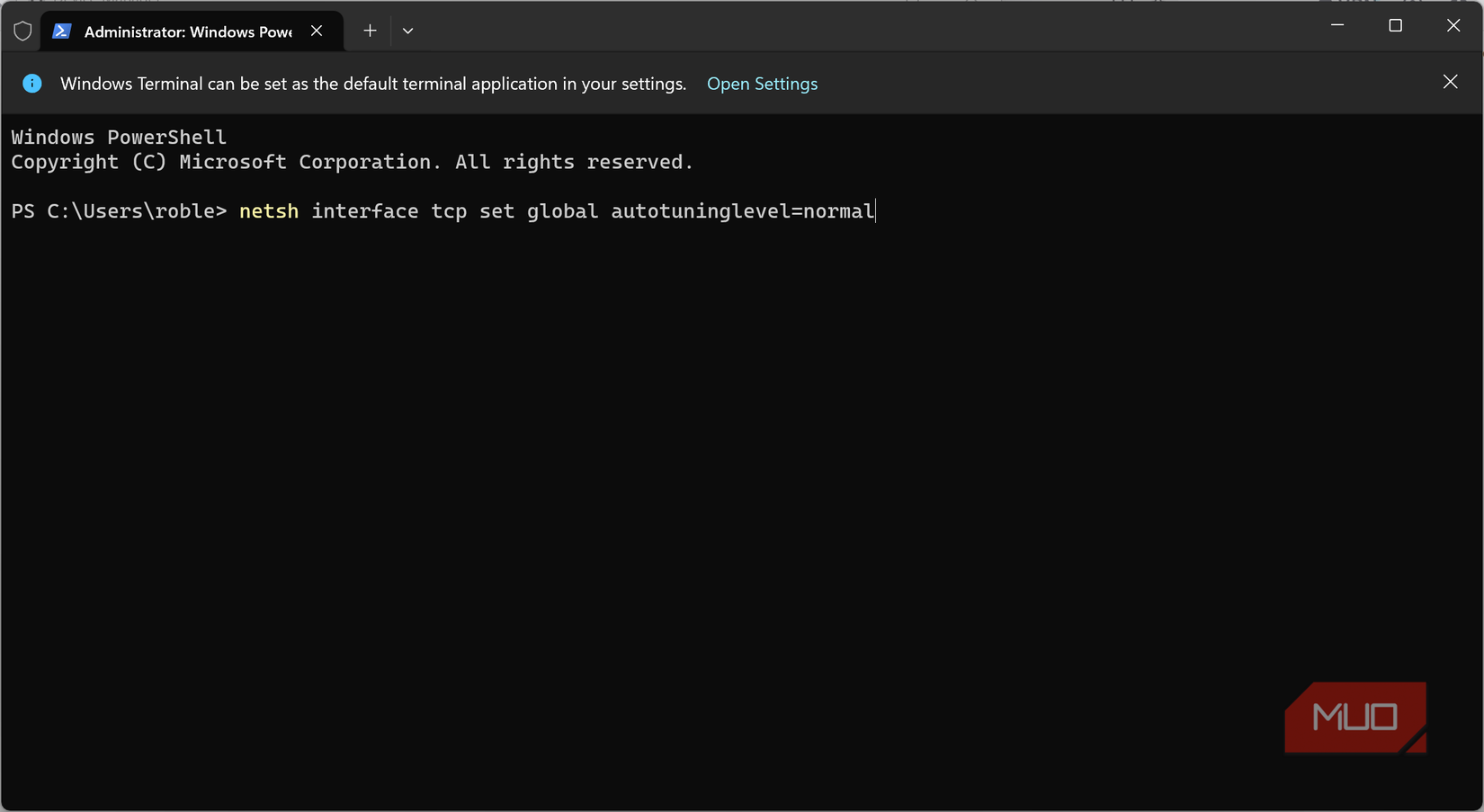 Terminal command 