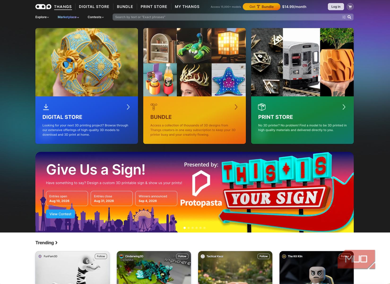 Thangs home page