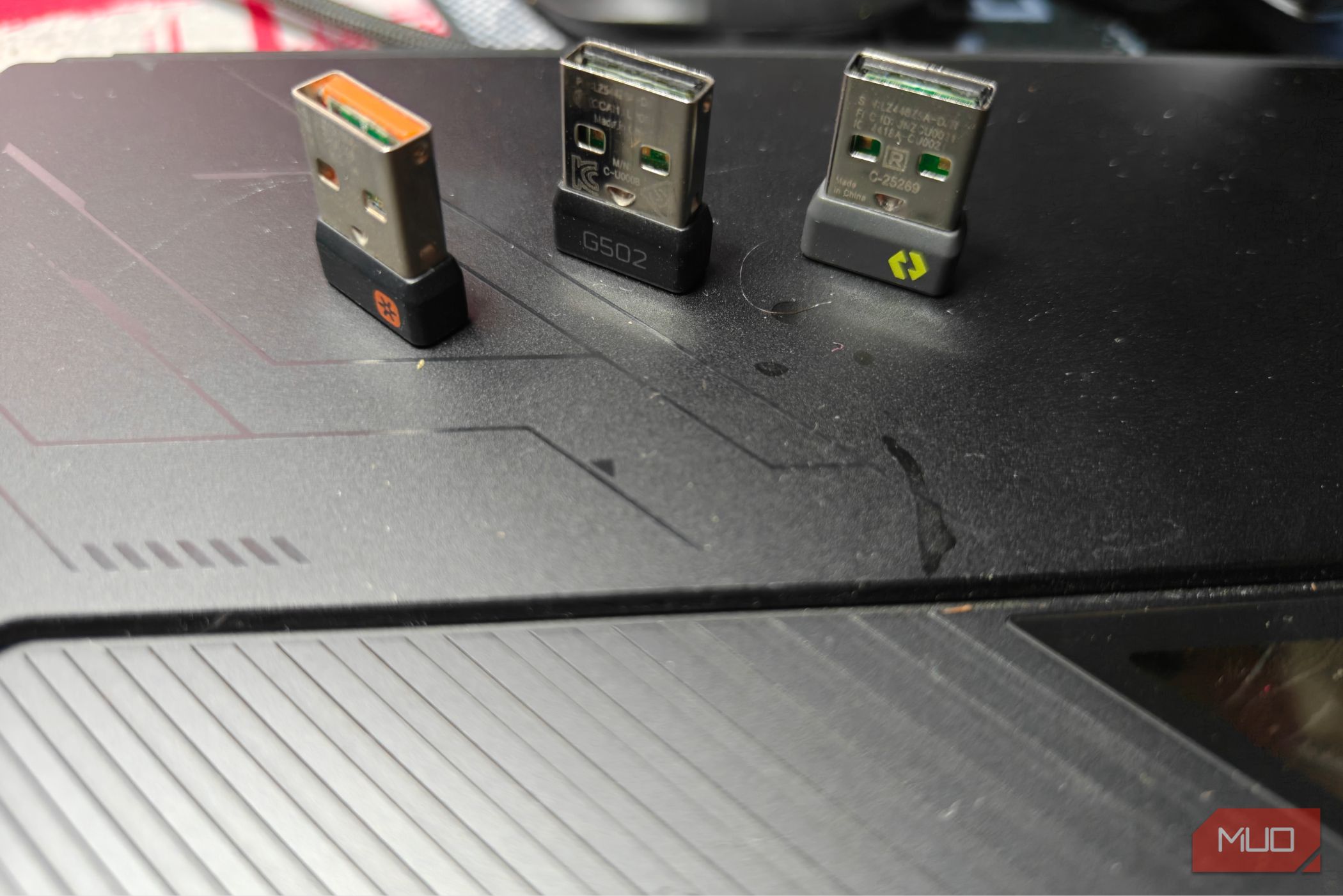 Three types of Logitech adapters