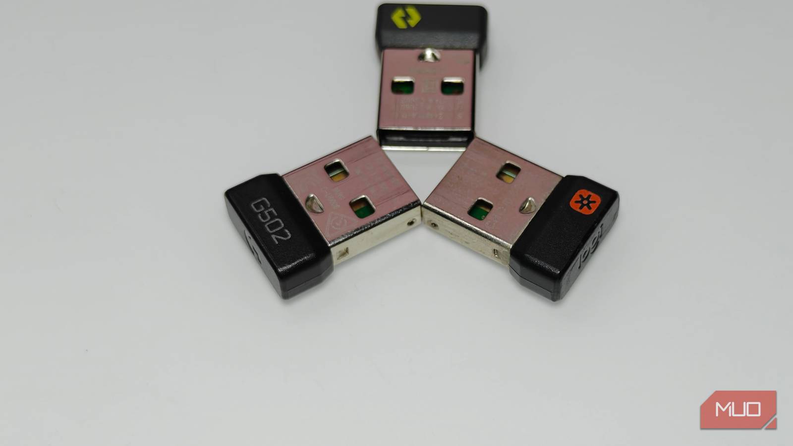 Three kinds of Logitech adapters