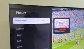 TV showing Vivid picture mode