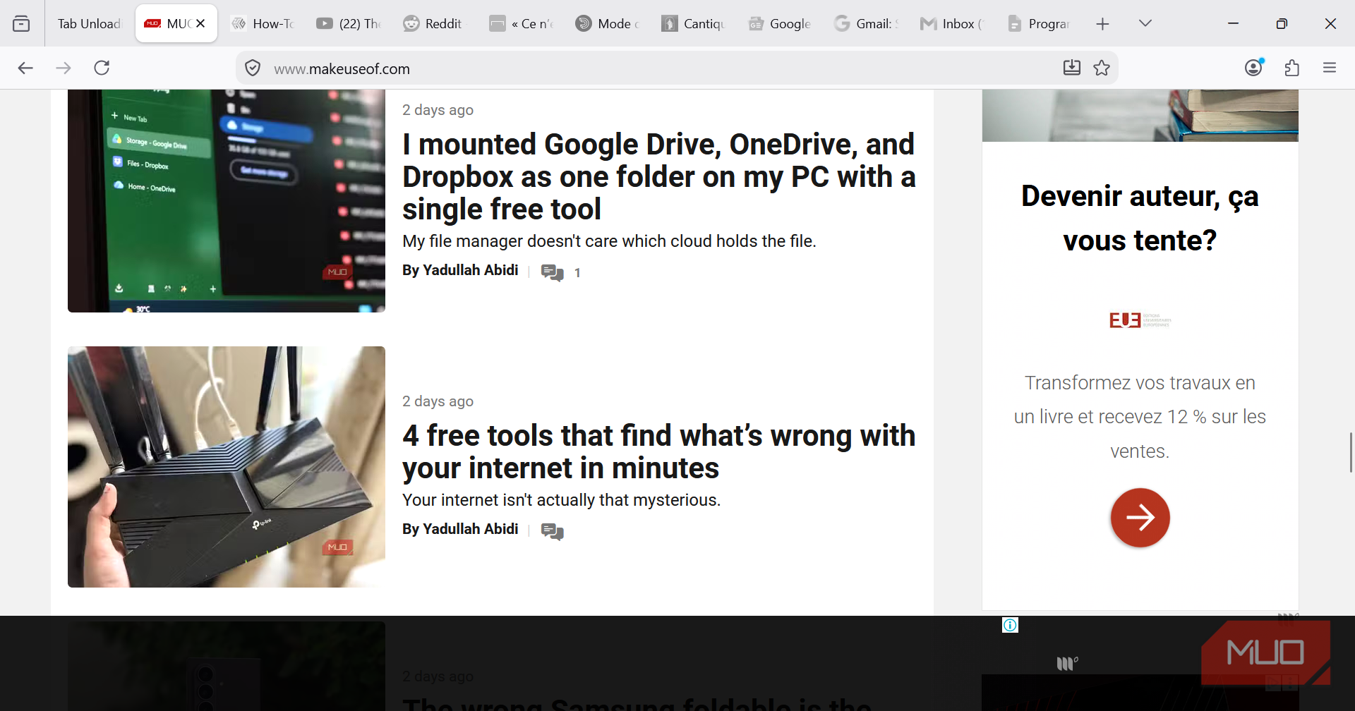 Unloaded Firefox tabs