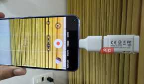 USB drive plugged into Galaxy S26
